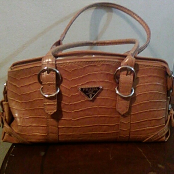 prada crocodile skin bag